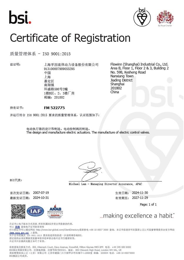 ISO 9001 質(zhì)量體系管理